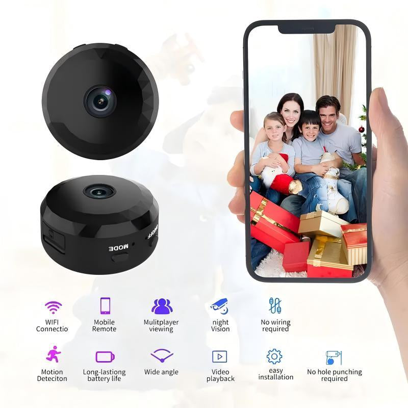 New Portable Monitor Wireless Mini Wifi Security Camera 1080P Night Vision Motion Detection Rechargeable Battery Easy Install Magnetic Design