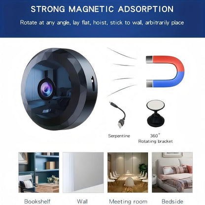 New Portable Monitor Wireless Mini Wifi Security Camera 1080P Night Vision Motion Detection Rechargeable Battery Easy Install Magnetic Design
