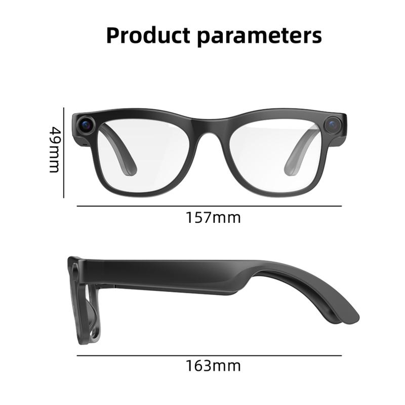 Valentine'S Day Gift: 8MP Camera Glasses | HD Calling + Real-Time Translation, Dual-Mode Switching for Outdoor/Work Settings, AI Smart Capture—Essential Gear for Cross-Border Travel, Office Commutes, and Business Trips