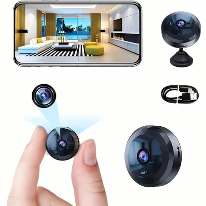 New Portable Monitor Wireless Mini Wifi Security Camera 1080P Night Vision Motion Detection Rechargeable Battery Easy Install Magnetic Design