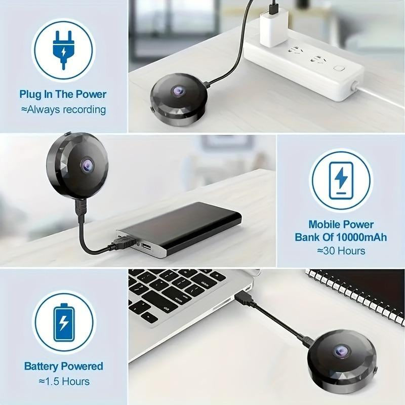 New Portable Monitor Wireless Mini Wifi Security Camera 1080P Night Vision Motion Detection Rechargeable Battery Easy Install Magnetic Design