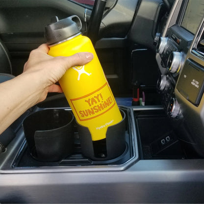 Cupholder Expander - Car Cup Holder Adapter for Beverages up to 3.7" Diameter, Plastic