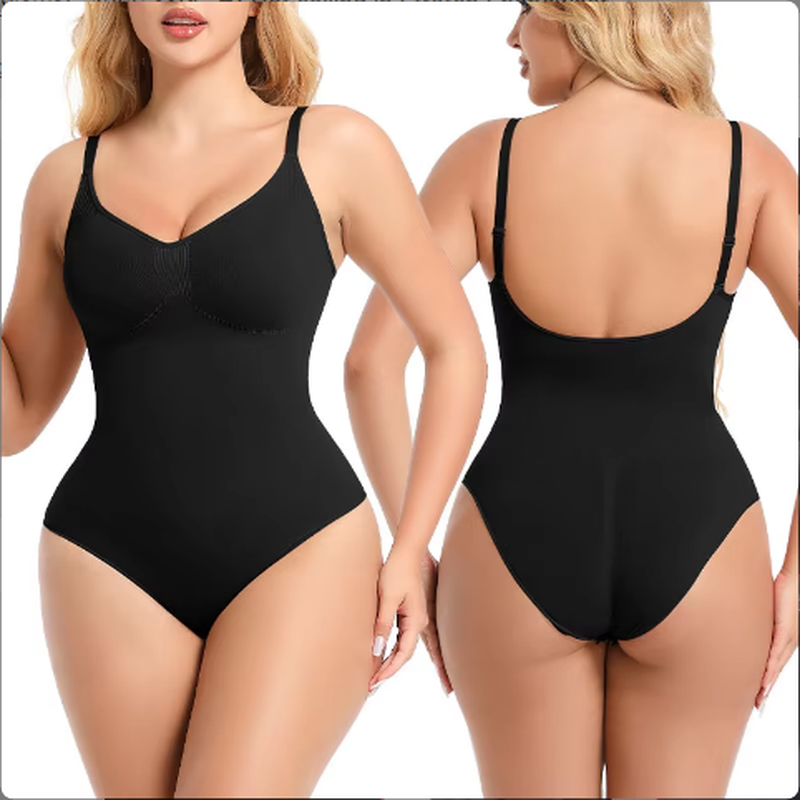 SEAMLESS One Piece Bodyshaper Ladies Shapewear Swimsuit Solid Color Stretch Full Bust Nylon Spandex Bodyshaper for Woman